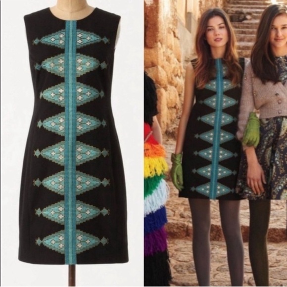 Anthropologie Tabitha Diamond Sheath Dress - Picture 2 of 7